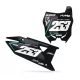 Motorrad-DEKOR DEKOR NUMMERNSCHILDHINTERGRÜNDE PERSO SUZUKI Blaze Black