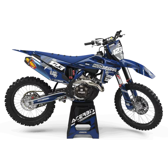 Kit adesivos moto KIT ADESIVOS Motocross HUSQVARNA JUST1 DARK BLUE