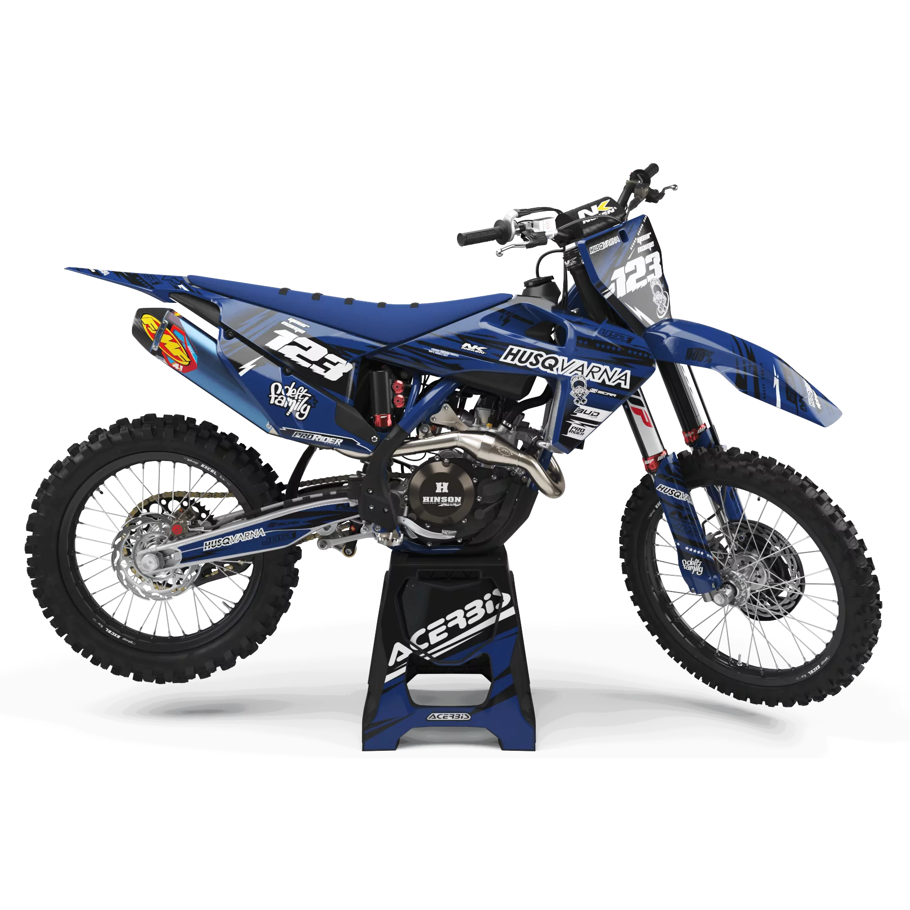 Grafiche moto GRAFICHE Motocross HUSQVARNA JUST1 DARK BLUE