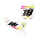 Grafiche moto GRAFICHE FONDI TARGHE PERSO SUZUKI Glow Flex White Pink