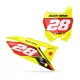 Grafiche moto GRAFICHE FONDI TARGHE PERSO SUZUKI Vision Red Yellow