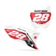 Grafiche moto GRAFICHE FONDI TARGHE PERSO SUZUKI Vision Red White