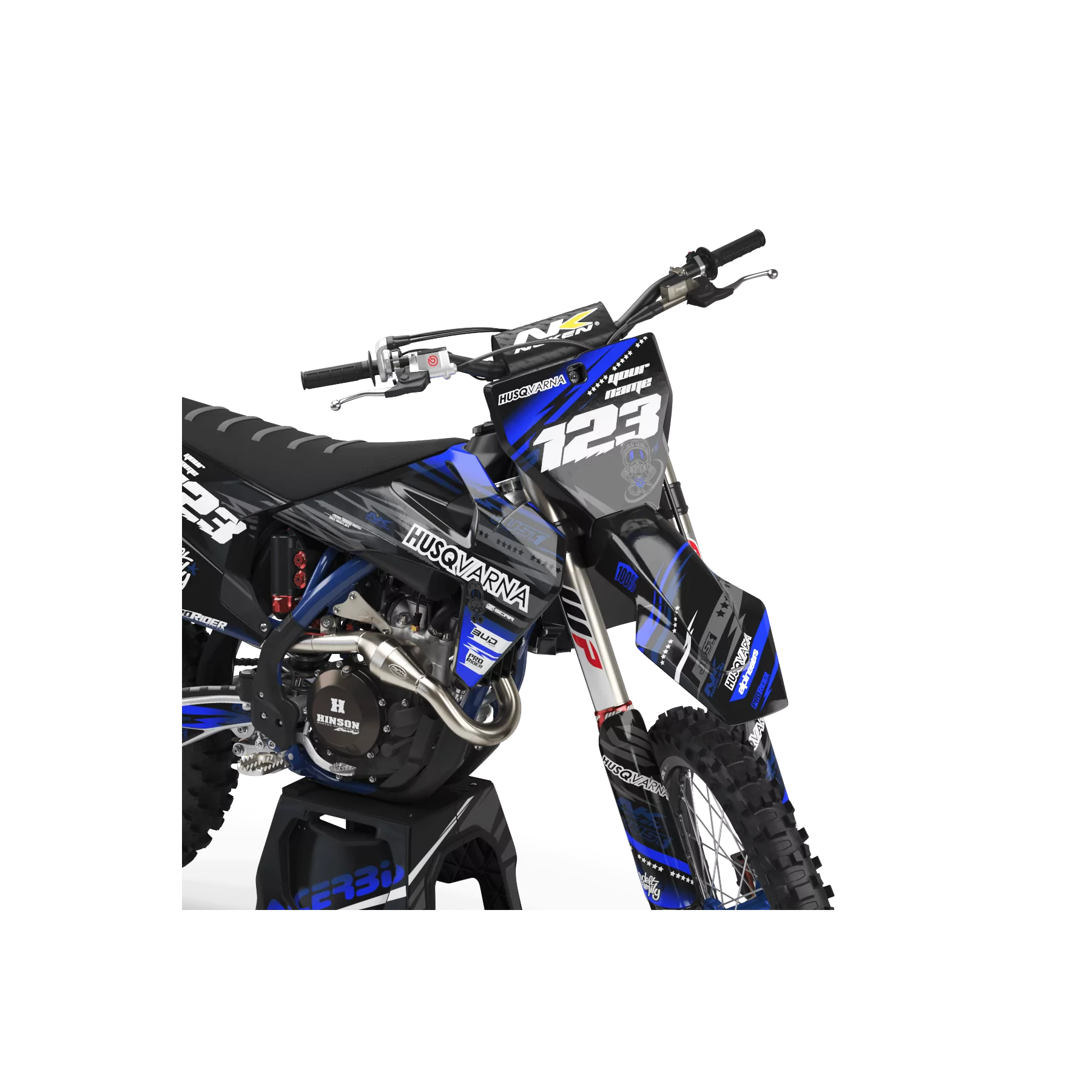 Kit adhesivos moto KIT ADHESIVOS Motocross HUSQVARNA JUST1 BLACK