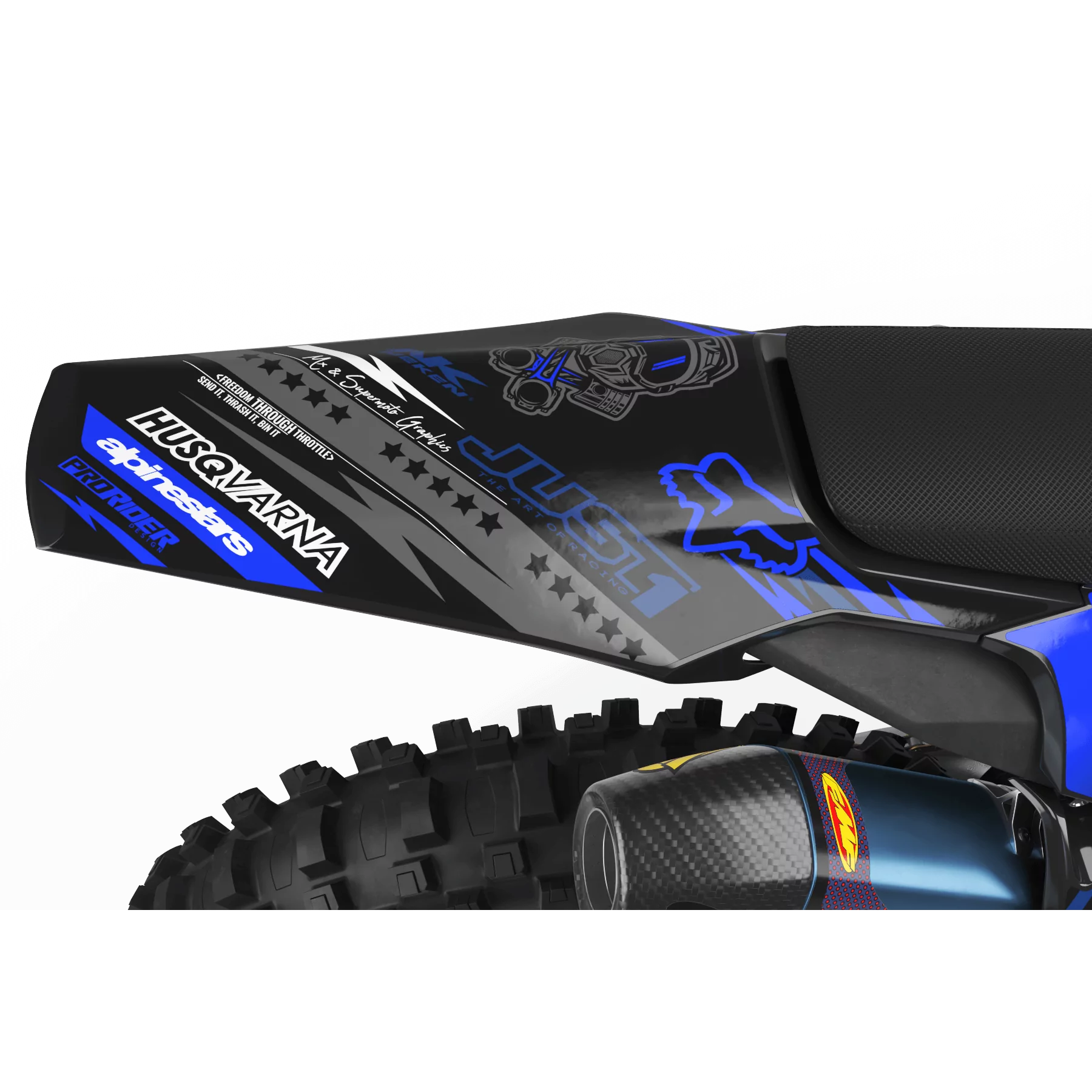 Kit adhesivos moto KIT ADHESIVOS Motocross HUSQVARNA JUST1 BLACK