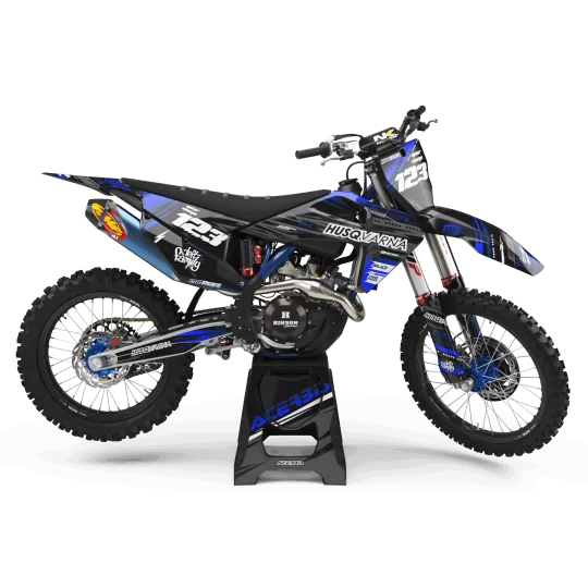 Motorstickerset STICKERSET Motorcross HUSQVARNA JUST1 BLACK