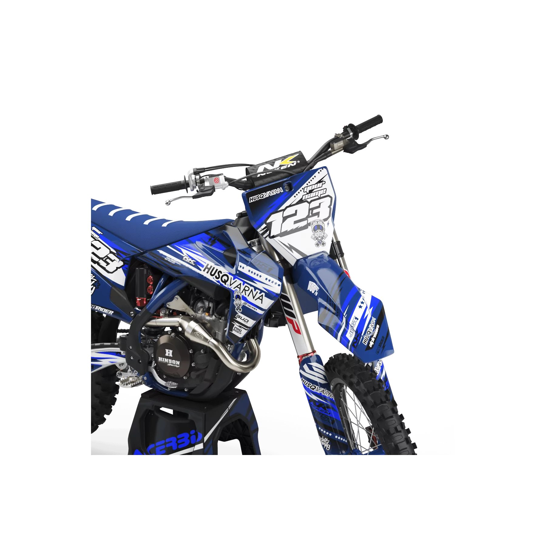 GRAFICHE moto Grafiche Motocross HUSQVARNA JUST1 WHITE