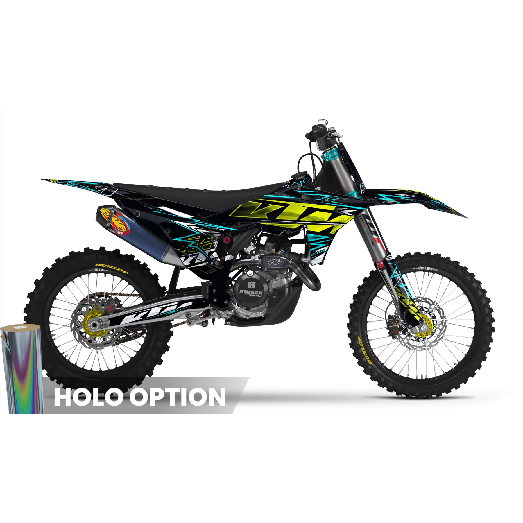 Dekor Motorrad DEKOR KTM TEAL BOLD EFFECT