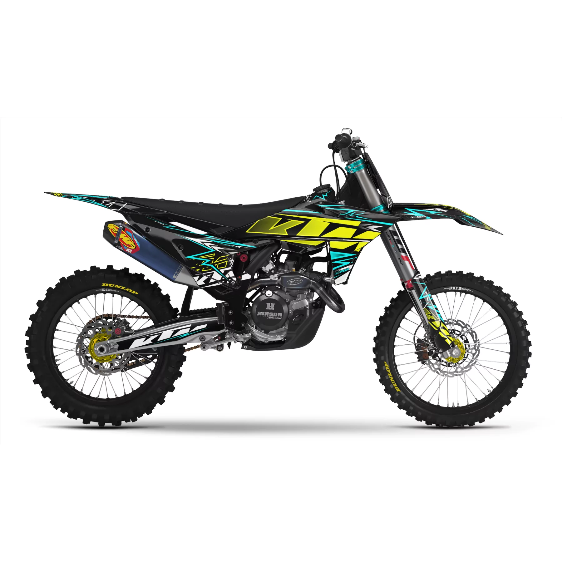 Dekor Motorrad DEKOR KTM TEAL BOLD EFFECT