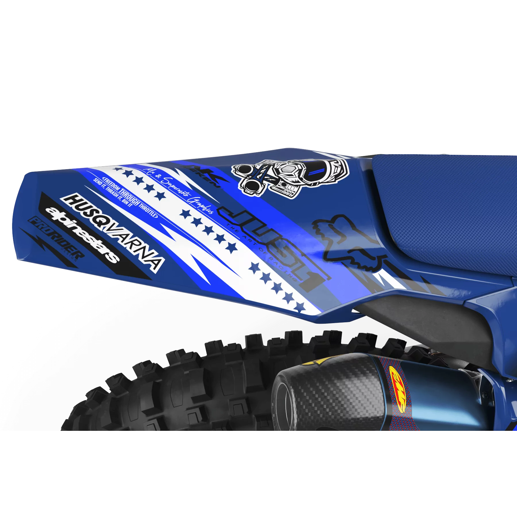 GRAFICHE moto Grafiche Motocross HUSQVARNA JUST1 WHITE