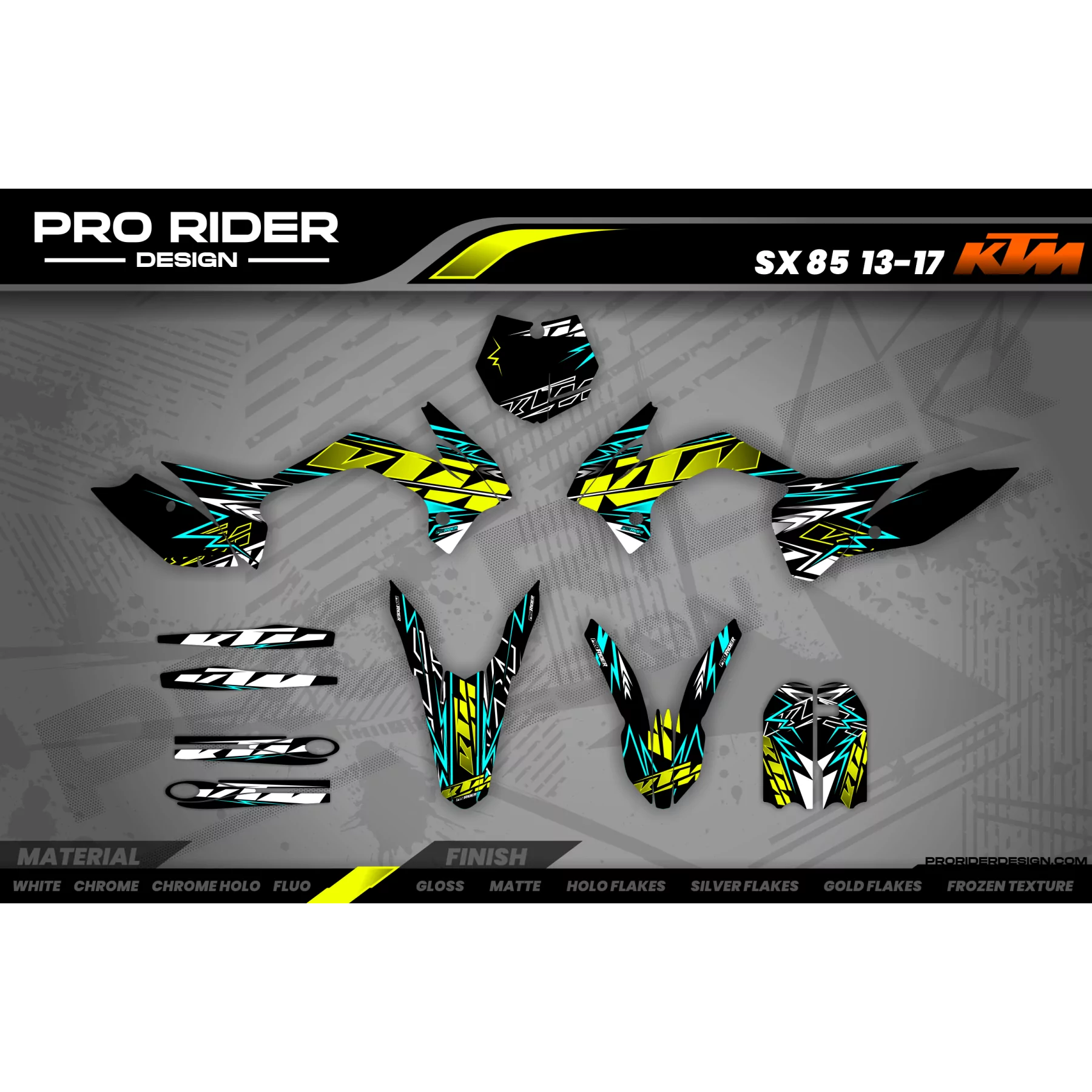 Motorrad-DEKOR DEKOR KTM TEAL BOLD EFFECT