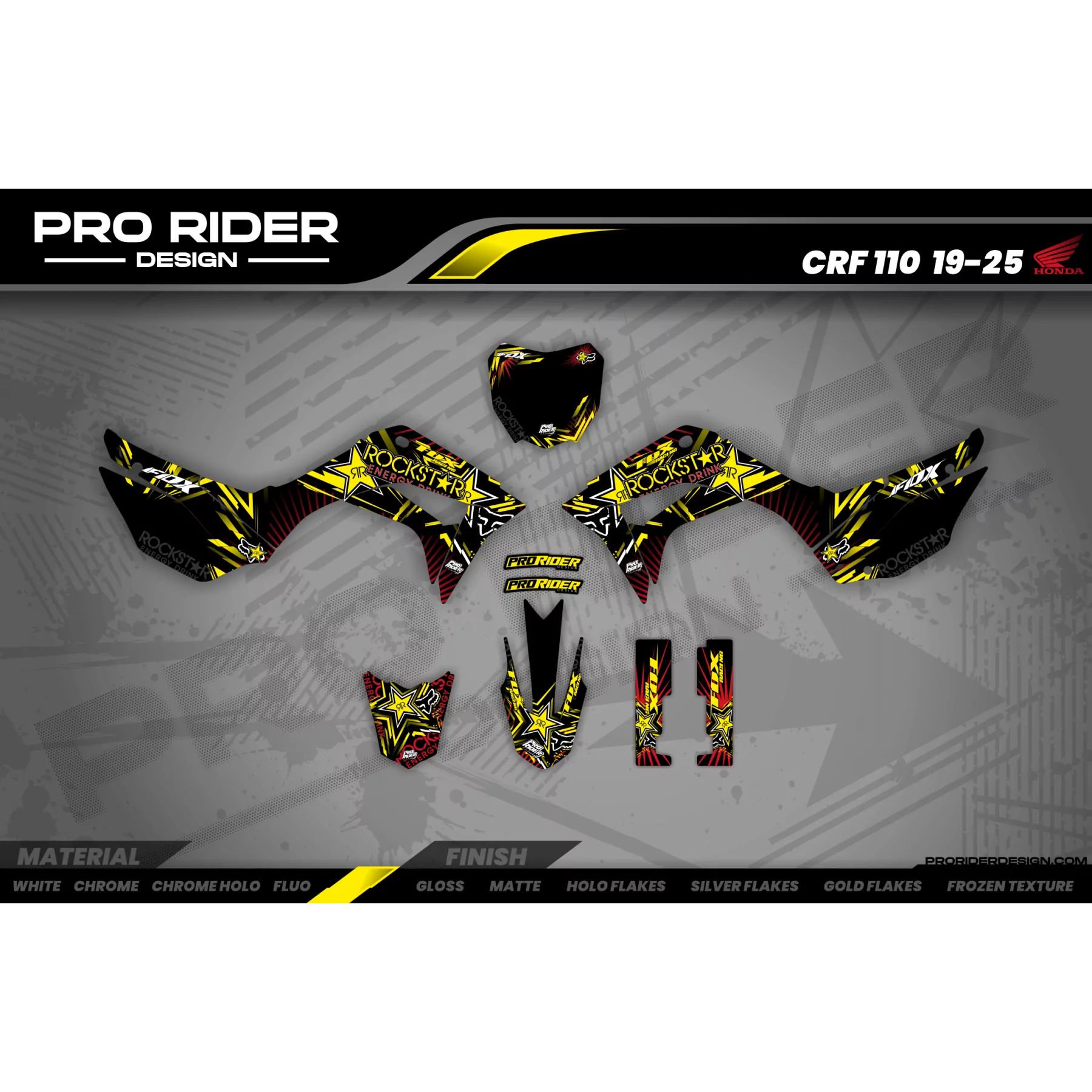 Kit déco moto Kit déco Motocross perso FOXSTAR
