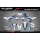 grafiche moto GRAFICHE Motocross HONDA TEAM HRC PROGRESSIVE | BLUE & WHITE