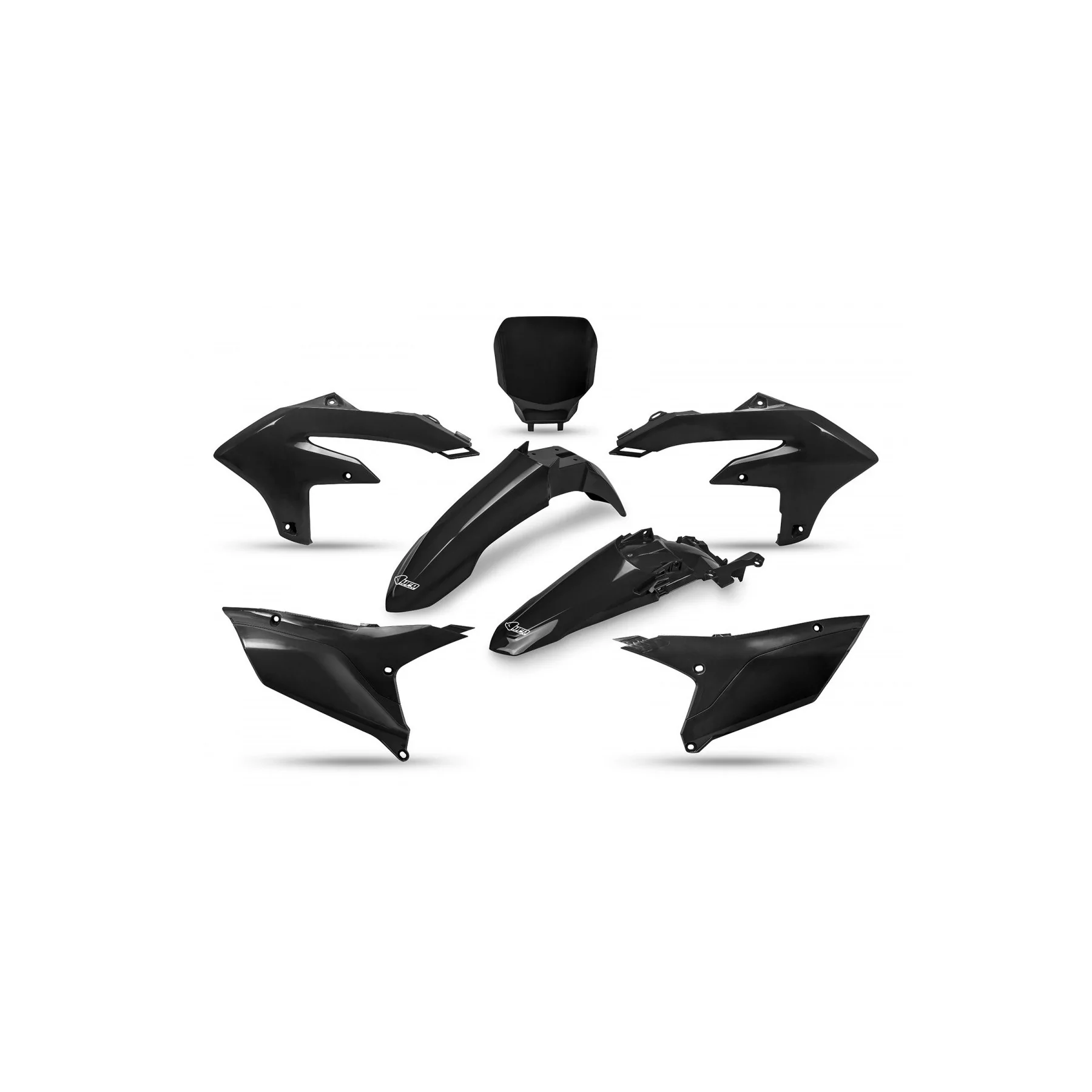 grafiche moto KIT PLASTIQUE COMPLETO nero per Yamaha YZ 250 F (2024-27) - YZ 450 F (2023-25) - YZ 250 FX (2025-27) - YZ 450 FX (