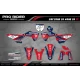 Kit adesivos moto KIT ADESIVOS Motocross HONDA TEAM HRC PROGRESSIVE | RED