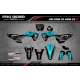 Kit adesivos moto KIT ADESIVOS Motocross HONDA TEAM HRC PROGRESSIVE | TEAL