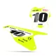 Stickerset moto STICKERSET NUMMERPLAATACHTERGRONDEN TRIUMPH Pract Yellow