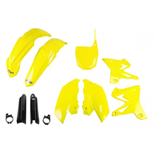 Stickerset moto KIT PLASTIQUE compleet geel voor Yamaha YZ 125 250 (2002-04)
