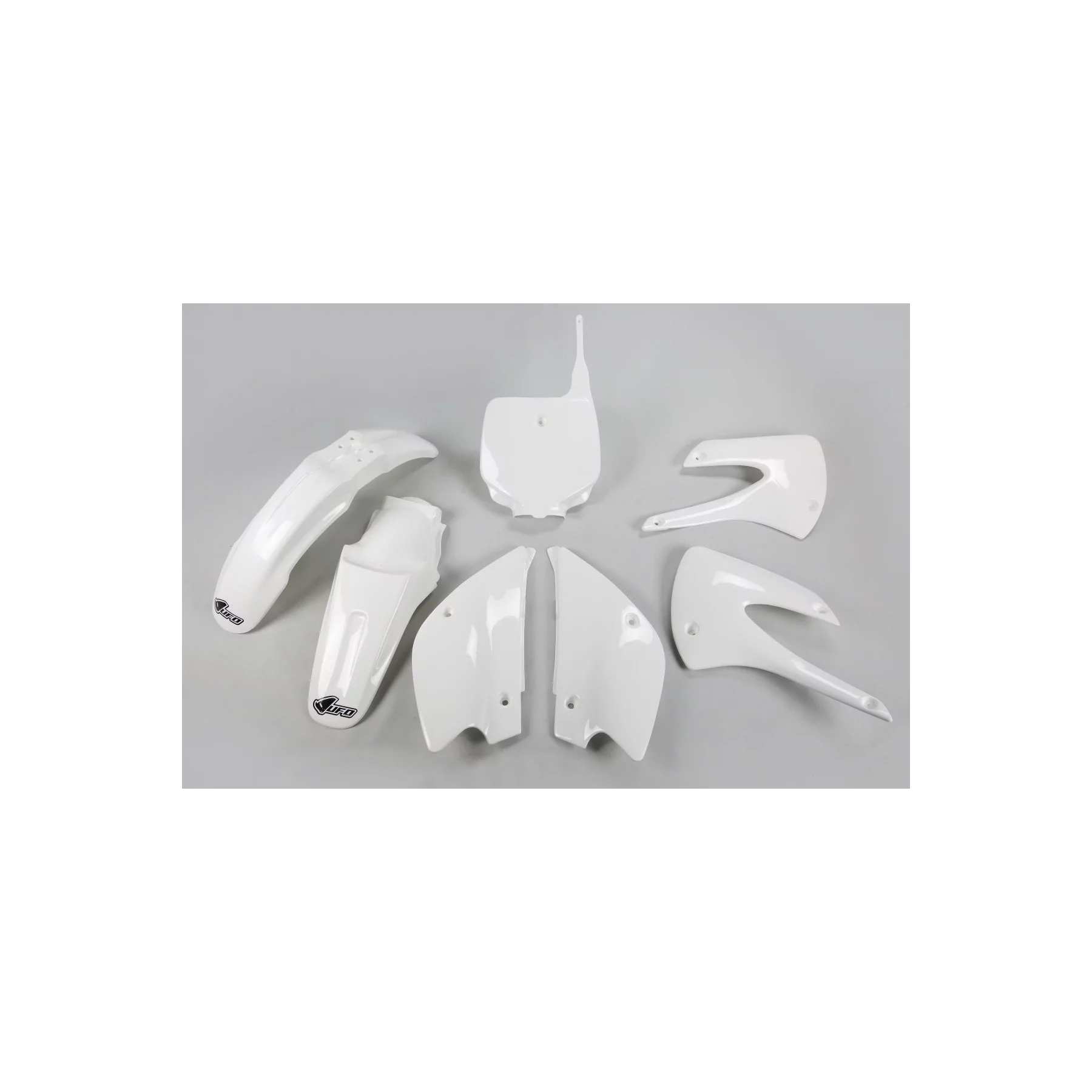 Stickerset moto KIT PLASTIQUE wit Kawasaki KX 85 100 (2001-2013)
