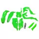 Kit adesivos moto KIT PLÁSTICO completo Verde fluorescente para Kawasaki KX 250 X - KX 450 XC - KX 450 X - KX 450 - KX 250 (2019
