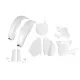 grafiche moto KIT PLASTICHE completo bianco per Yamaha YZ 125 250 (2000-01)