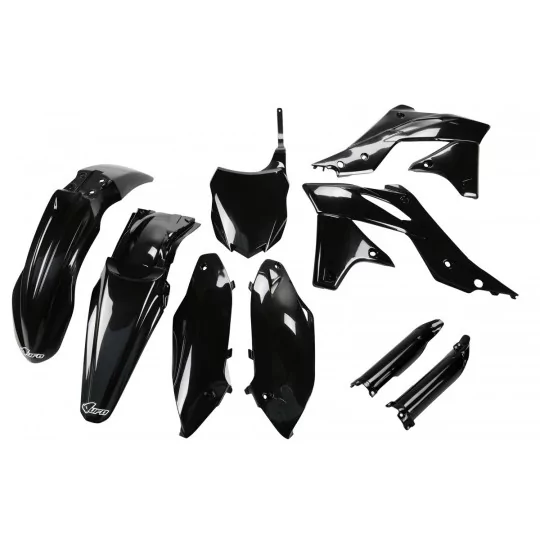 grafiche moto KIT PLASTICHE completo nero Kawasaki KX 250 F (2013-16)