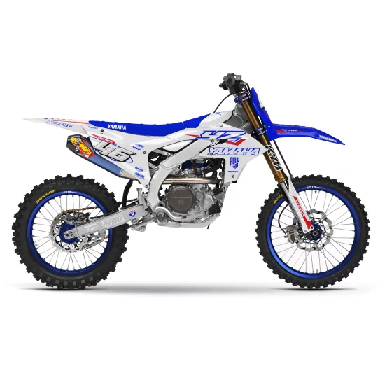 Kit adesivos moto KIT ADESIVOS Motocross YAMAHA WHITE FLAG