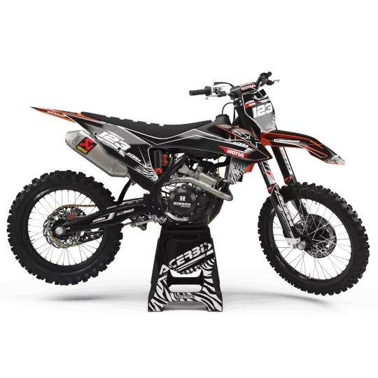 Motorcycle graphics kit Graphics Motocross PERSO KTM MOTUL BLACK/WHITE