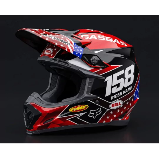 Stickerset moto Stickerset Helm | BYLOR | ProRiderDesign