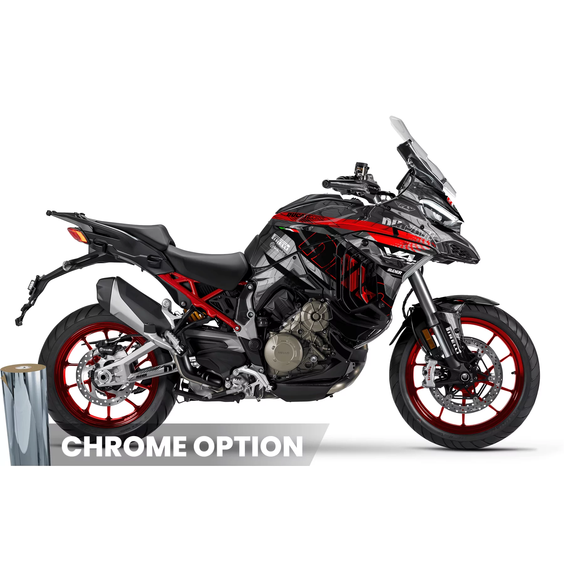 Stickerset DUCATI MULTISTRADA | Strada