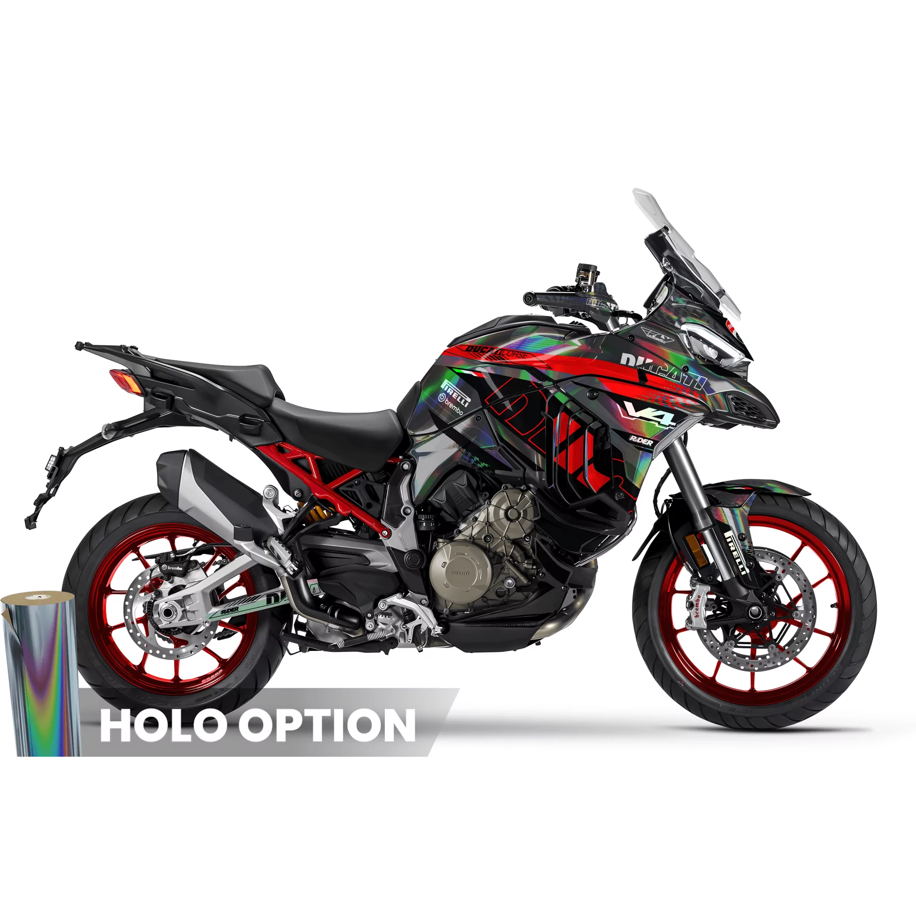 Stickerset DUCATI MULTISTRADA | Strada