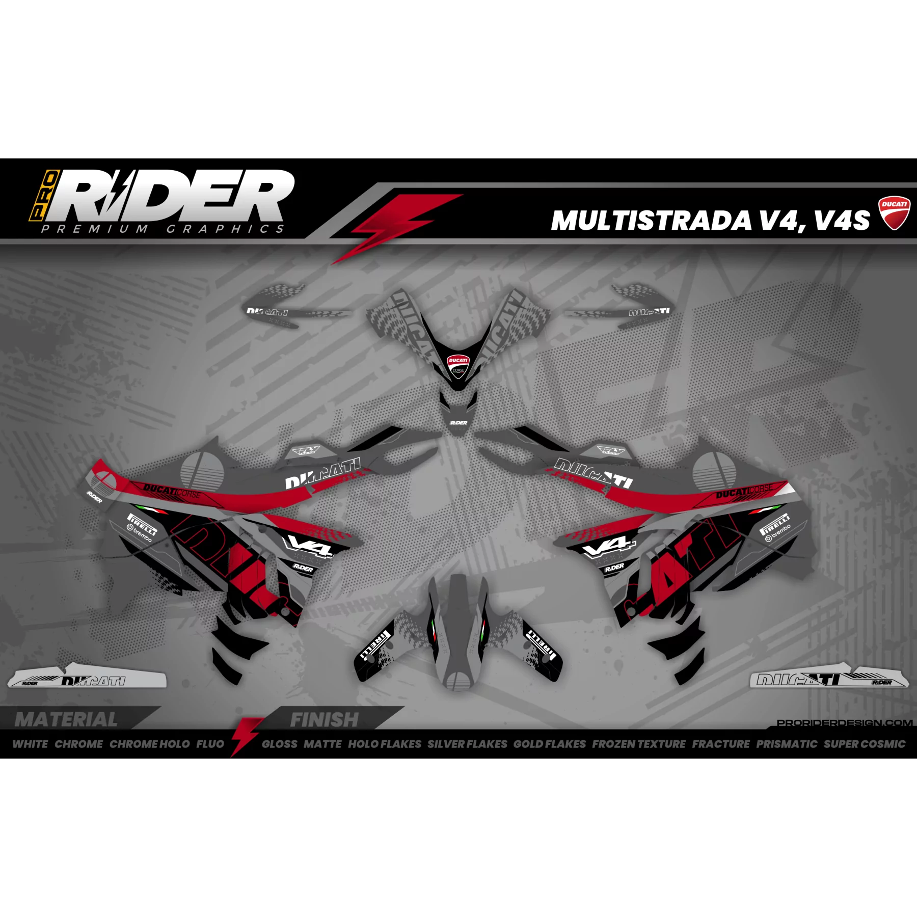 Kit adhesivos DUCATI MULTISTRADA | Strada