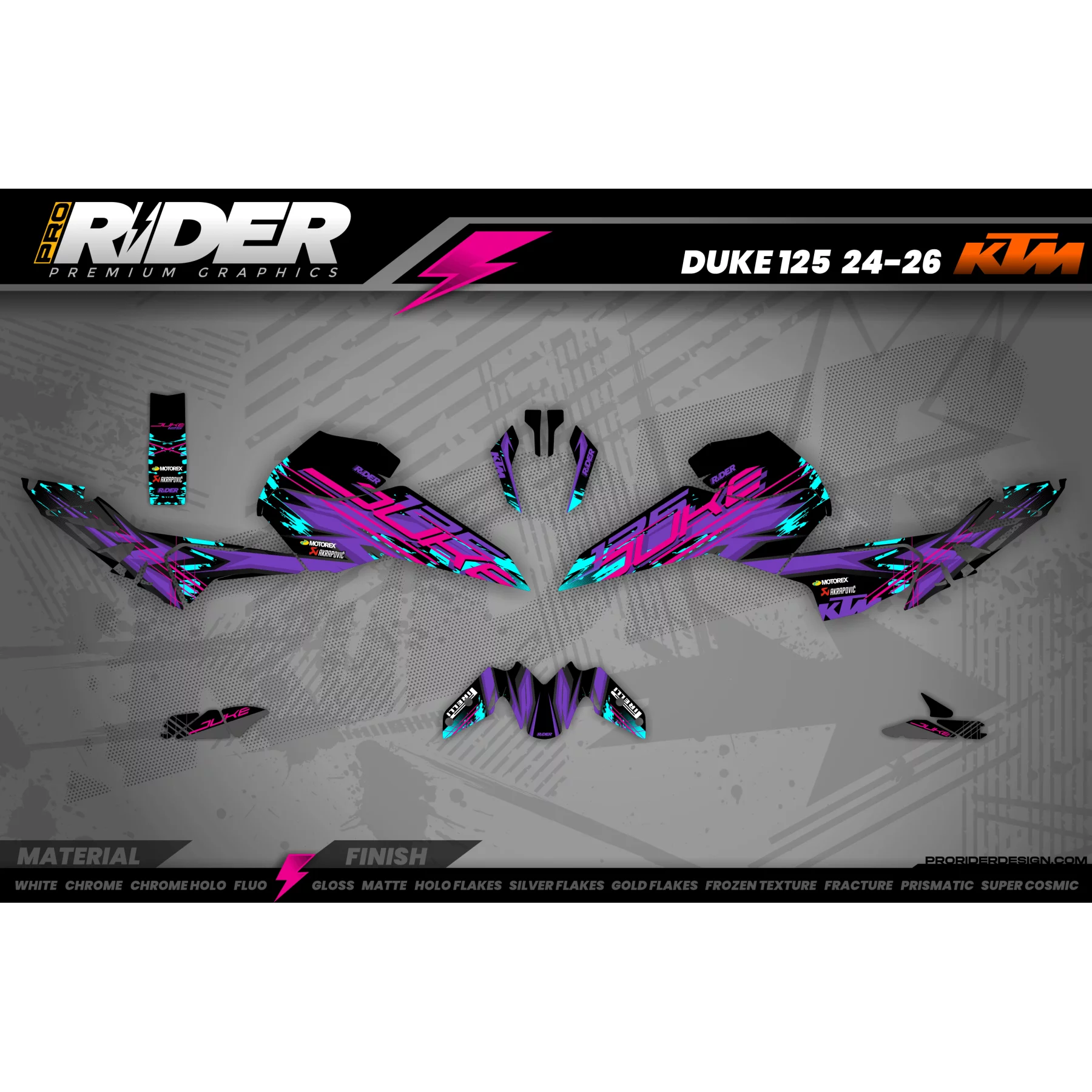 Stickerset KTM DUKE 125 | Guerilla