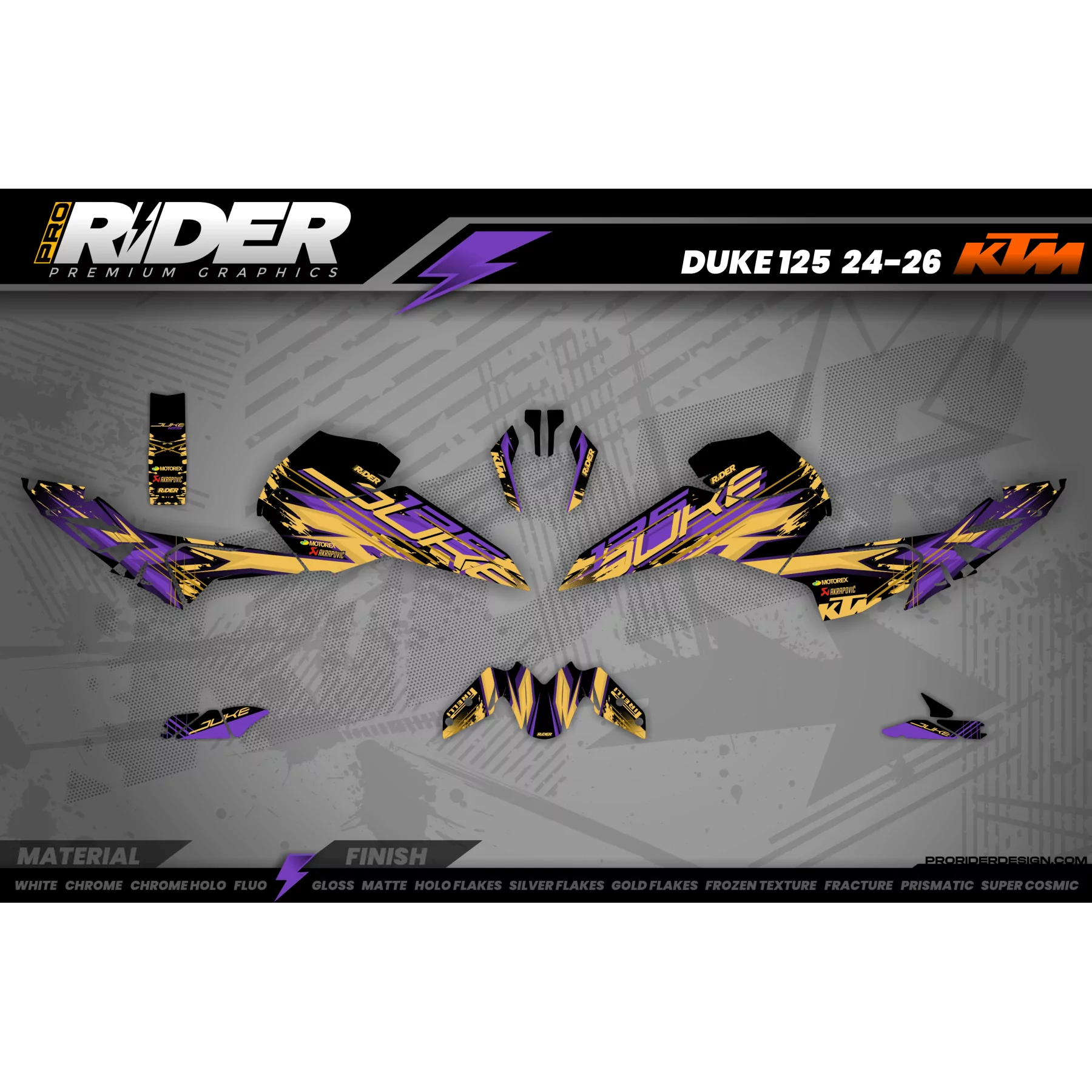 Kit adesivos KTM DUKE 125 | Cyber