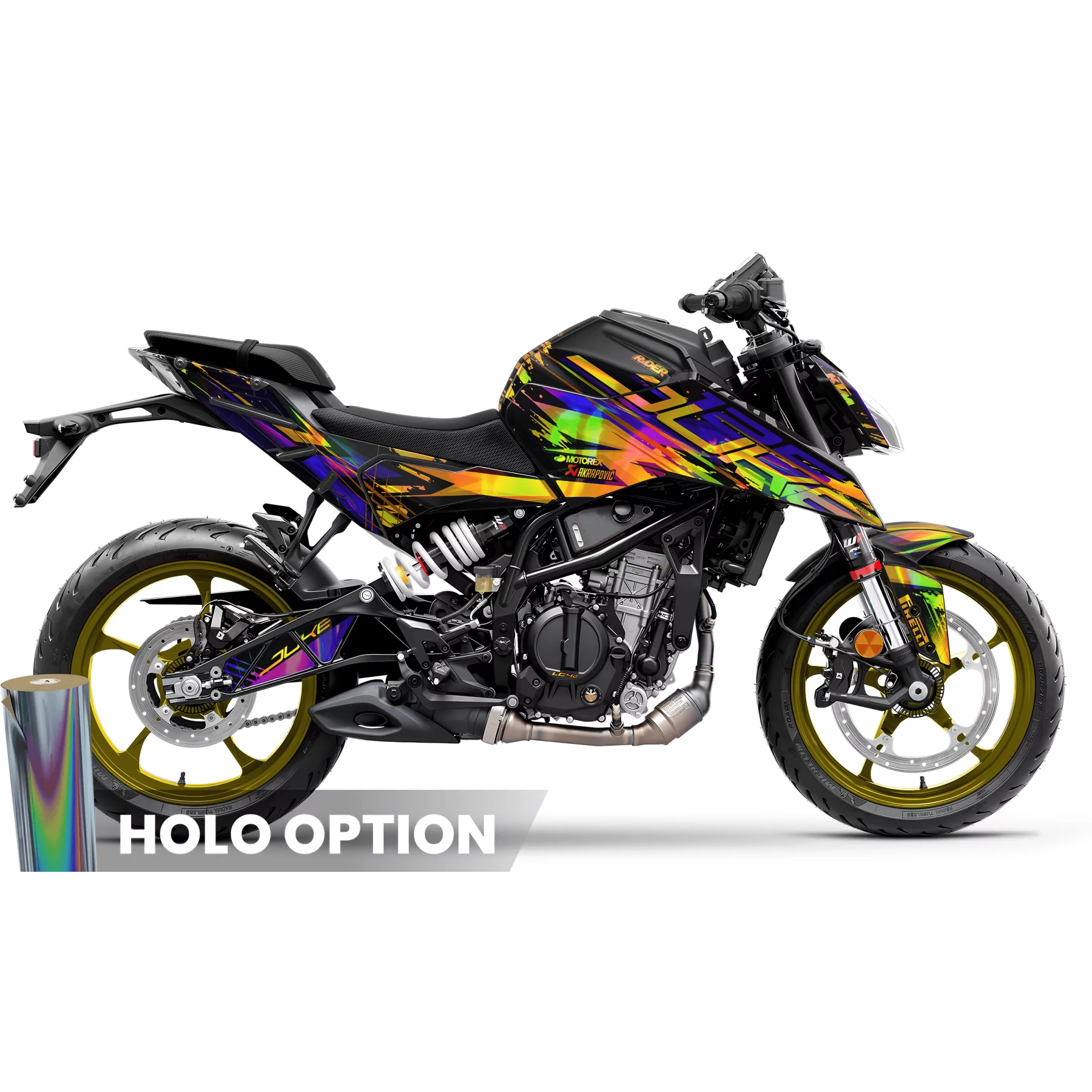 Stickerset KTM DUKE 125 | Cyber