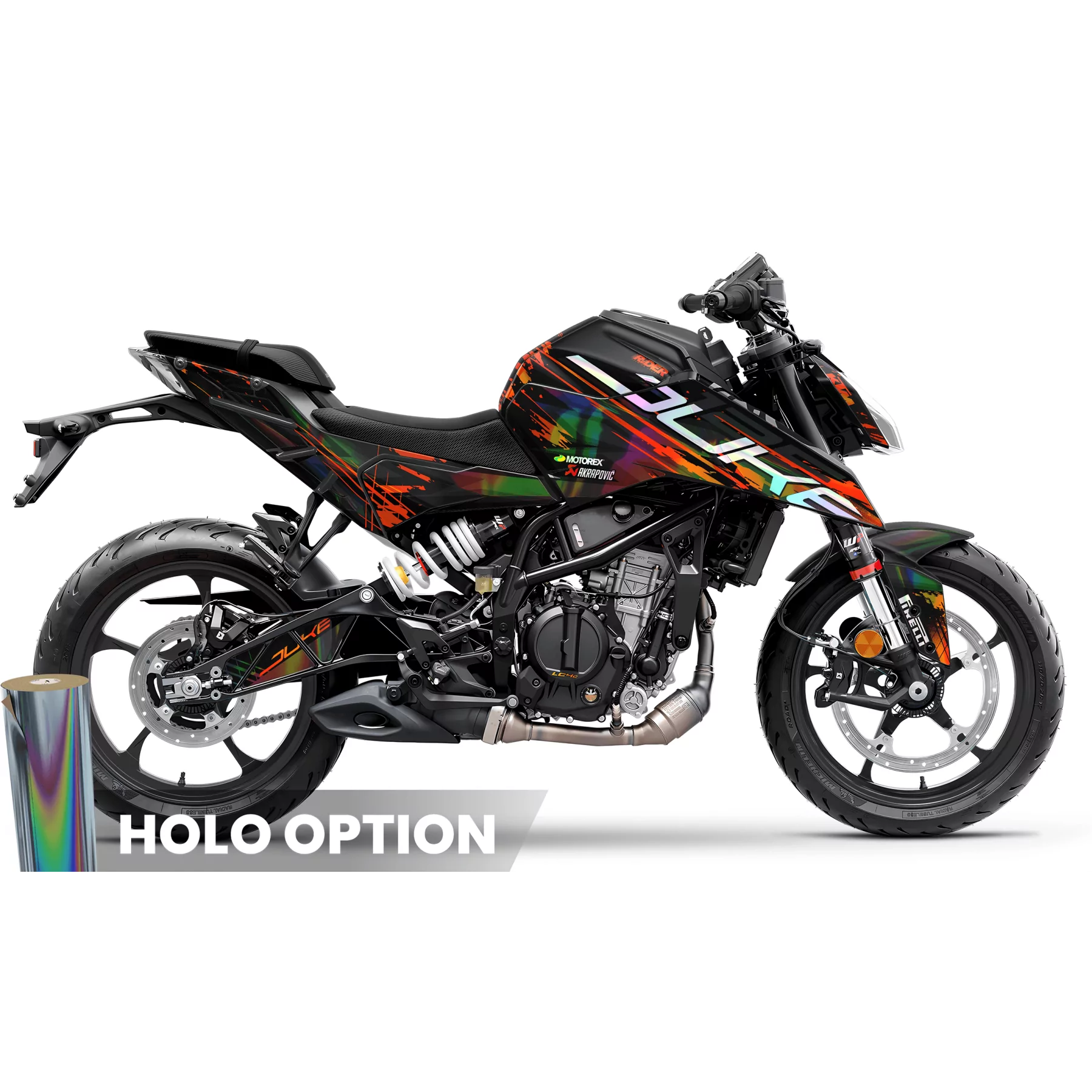 Stickerset KTM DUKE 125 | Midnight