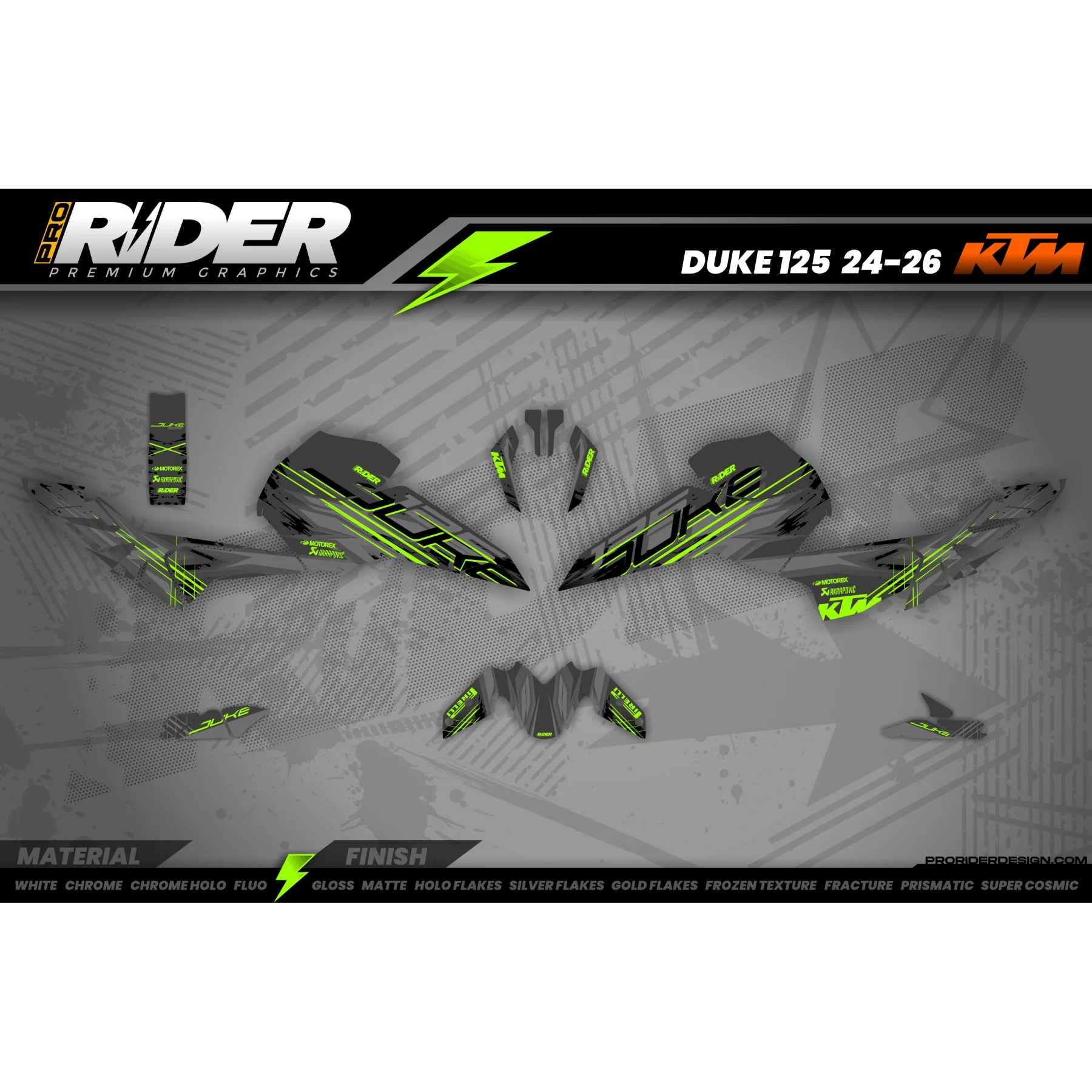 Stickerset KTM DUKE 125 | Biozard