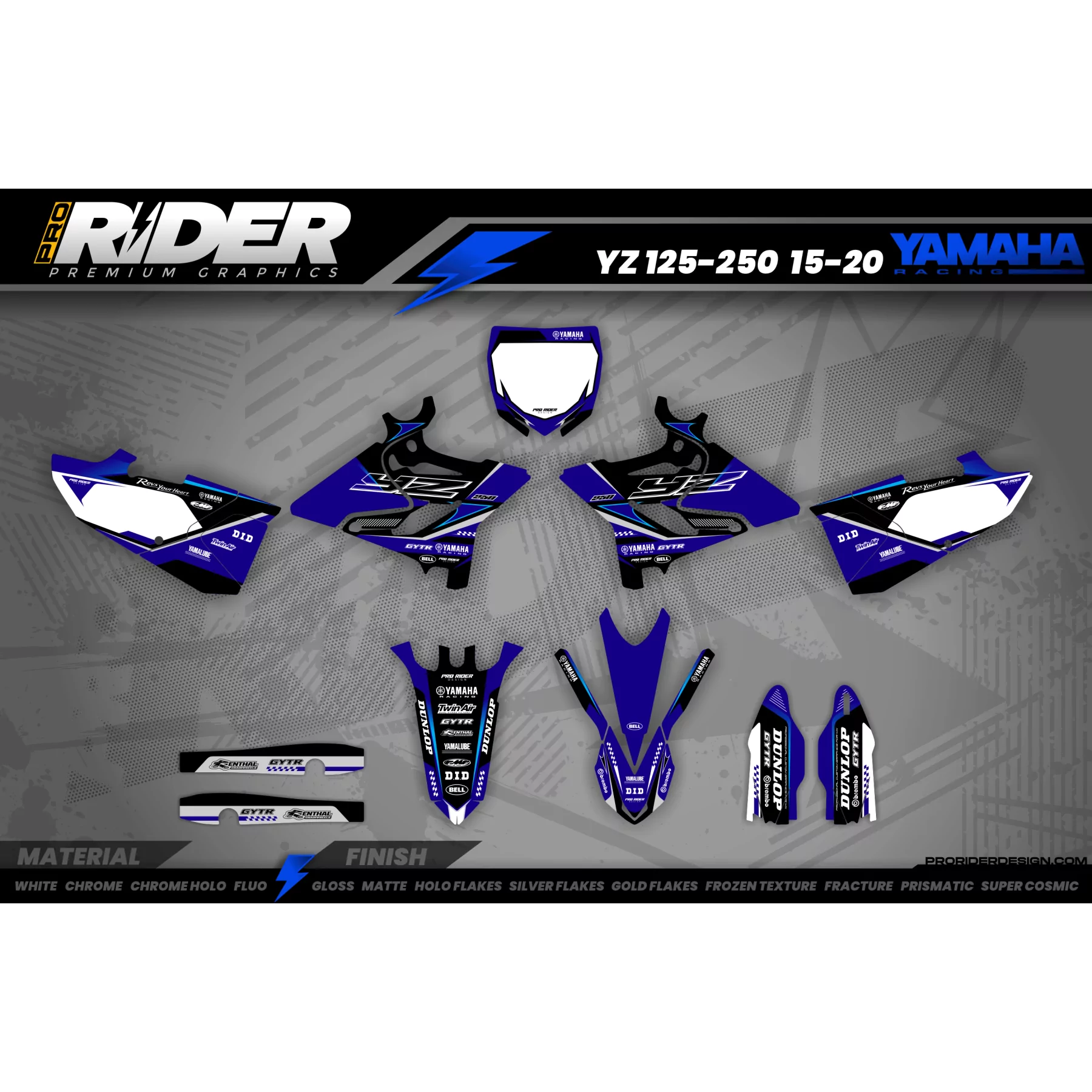 KIT DÉCO MOTOCROSS YAMAHA SPARK  - Kit adhesivos MOTO YAMAHA