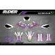 Kit adesivos personalizável - RAINBOW PURPLE - KIT ADESIVOS MOTOCROSS ENDURO