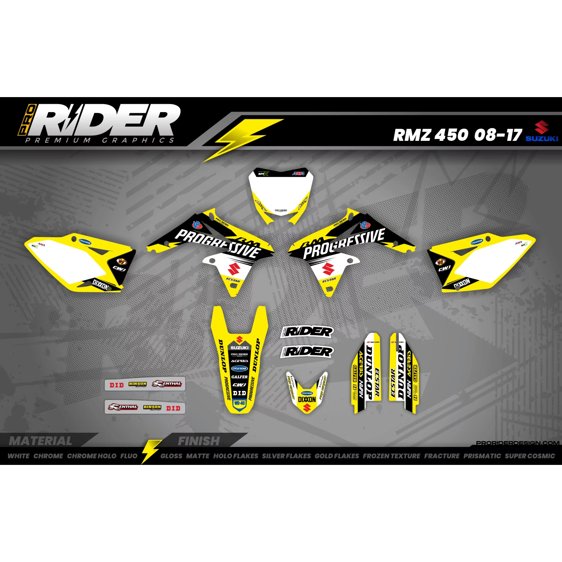 Dekor-Kit SUZUKI | KEN ROCZEN PROGRESSIVE Replica - DEKOR MOTOCROSS / ENDURO SUZUKI
