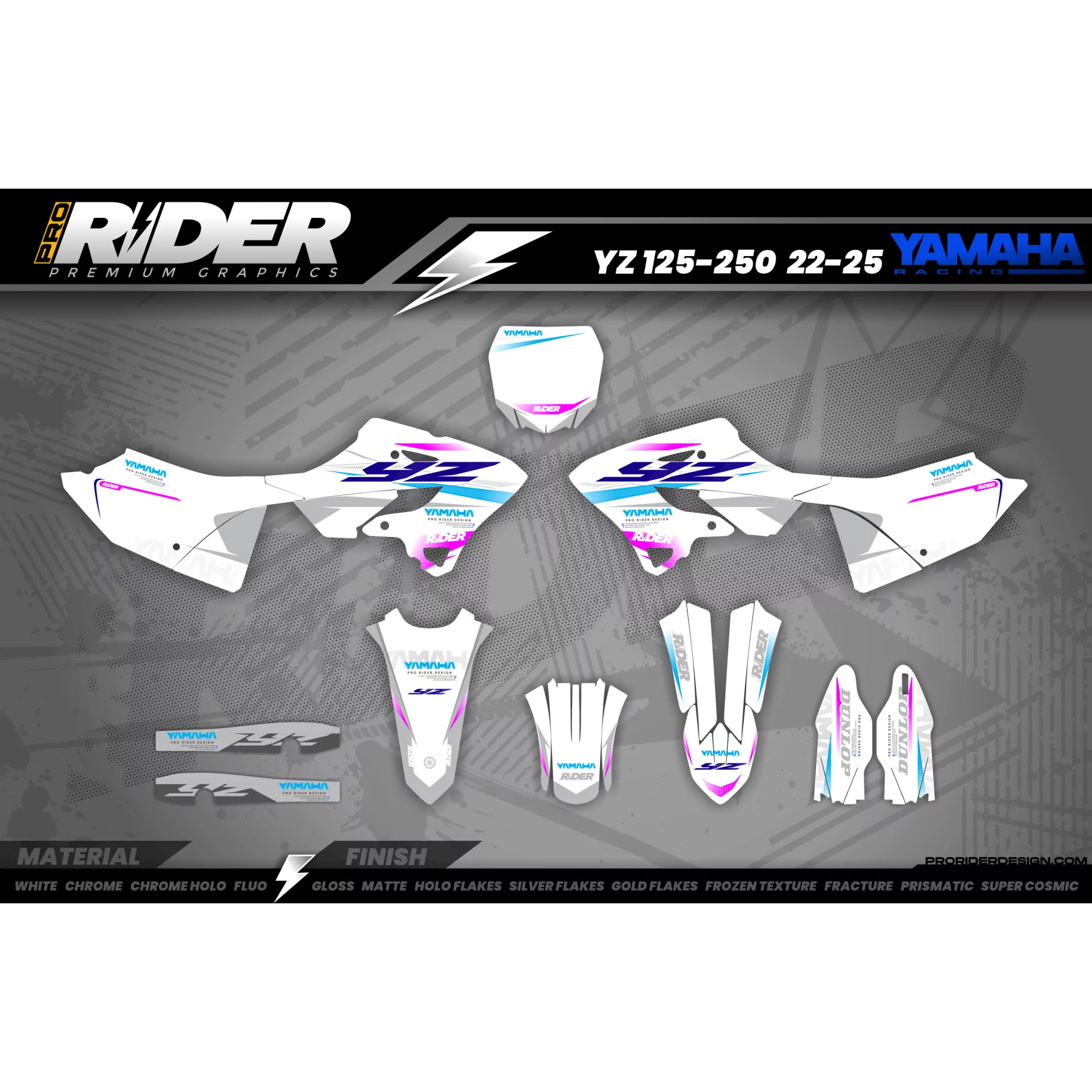 GRAFICHE MOTOCROSS YAMAHA BRIGHT  - GRAFICHE MOTO YAMAHA