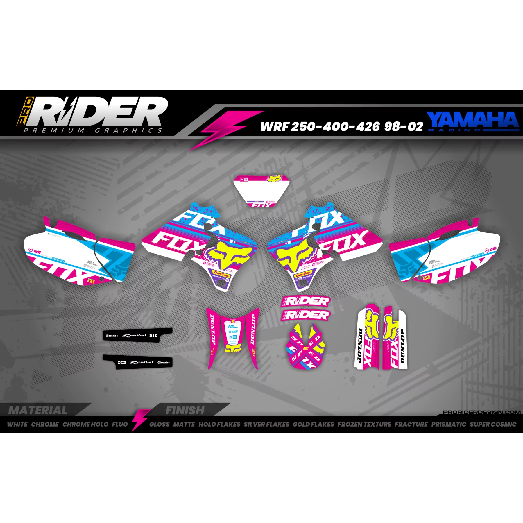 Kit adesivos Motocross perso FOX ALTITUDE LEVEL 2 - KIT ADESIVOS MOTOCROSS ENDURO