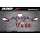 Kit adesivos Motocross HONDA TEAM HRC PROGRESSIVE | RED - KIT ADESIVOS MOTOCROSS ENDURO