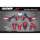 Kit adesivos Motocross HONDA TEAM HRC PROGRESSIVE | RED - KIT ADESIVOS MOTOCROSS ENDURO