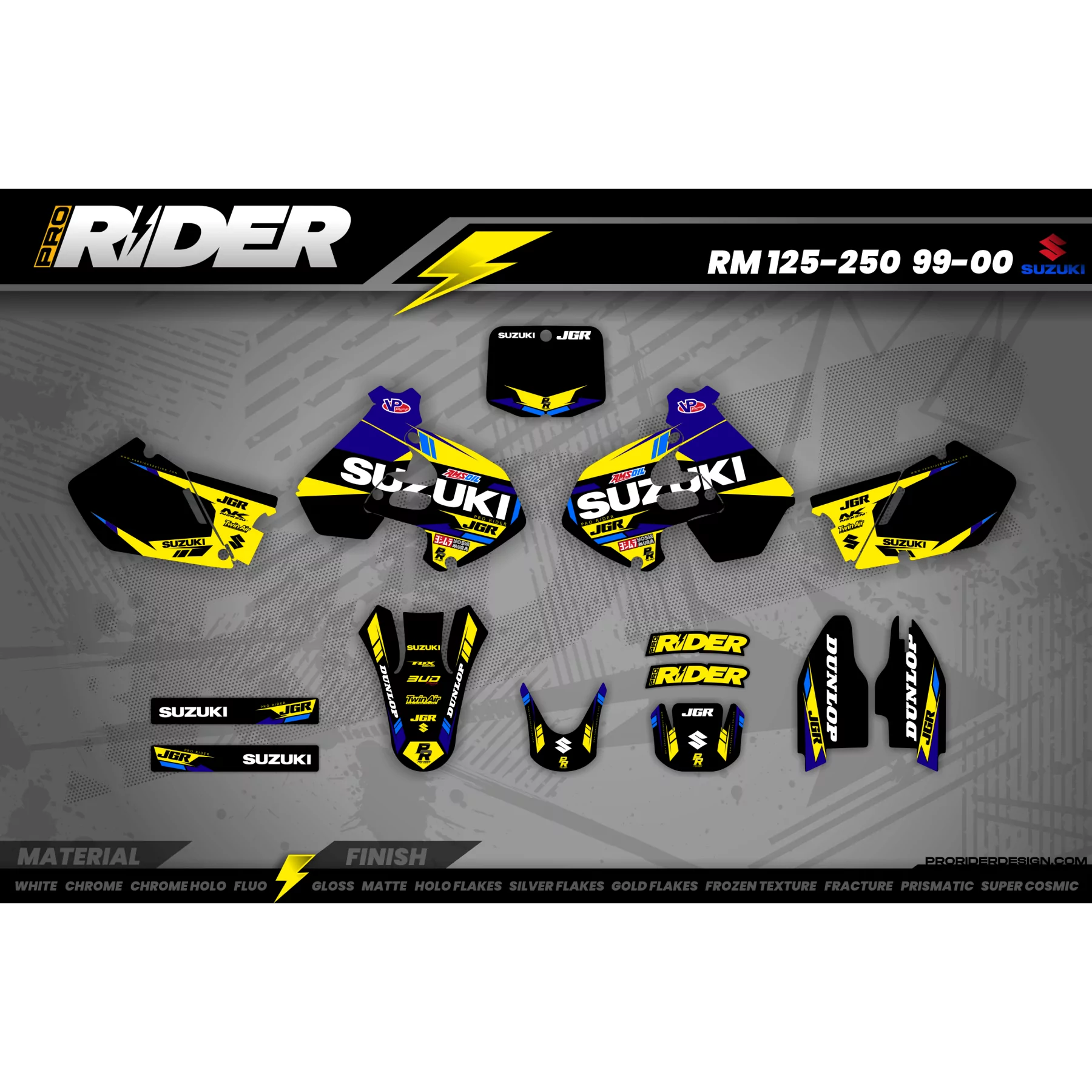 Dekor Motocross Suzuki: Geben Sie Ihrem Motocross Stil (REF:PRDA37D) - DEKOR MOTOCROSS / ENDURO SUZUKI