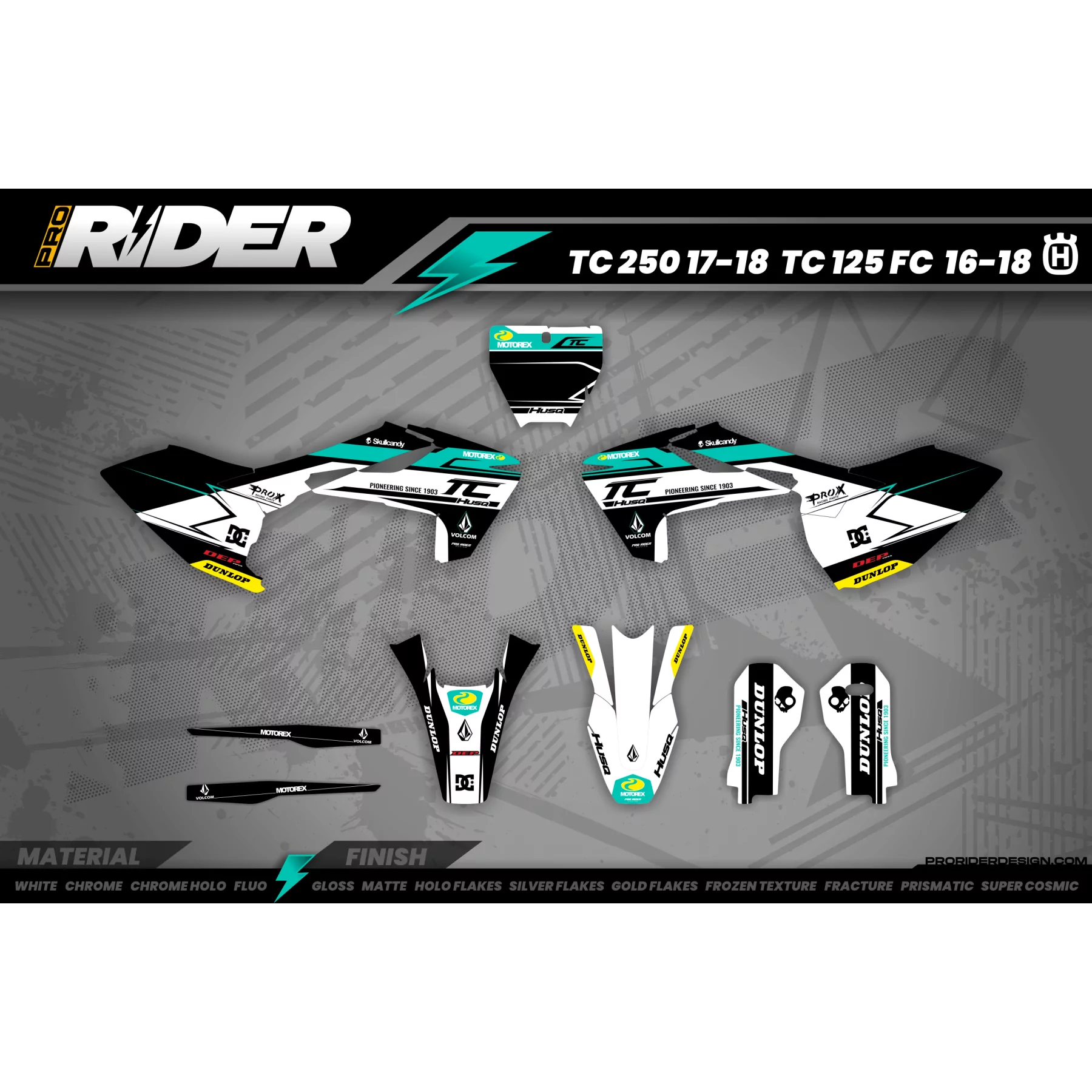 grafiche Motocross PERSO HUSQVARNA FOSTERS  - grafiche HUSQVARNA MOTOCROSS / ENDURO