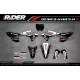 Kit adhesivos Motocross HONDA TEAM HRC PROGRESSIVE | BLACK & WHITE  - Kit adhesivos MOTOCROSS ENDURO
