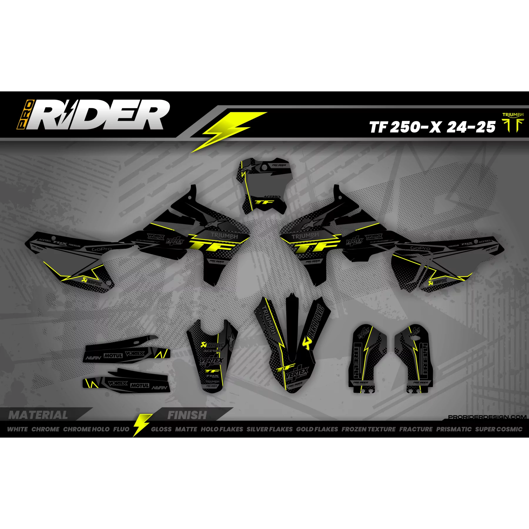DEKOR MOTOCROSS TRIUMPH ALPINESTARS - Dekor MOTOCROSS TRIUMPH