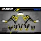 KIT DECO PERSO MOTOCROSS Yamaha FACTORY ENERGY jaune (REF:PRDA33E4)...