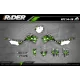 KIT ADESIVOS MOTOCROSS DC B&W verde (ref:prda15b) - KIT ADESIVOS MOTOCROSS ENDURO
