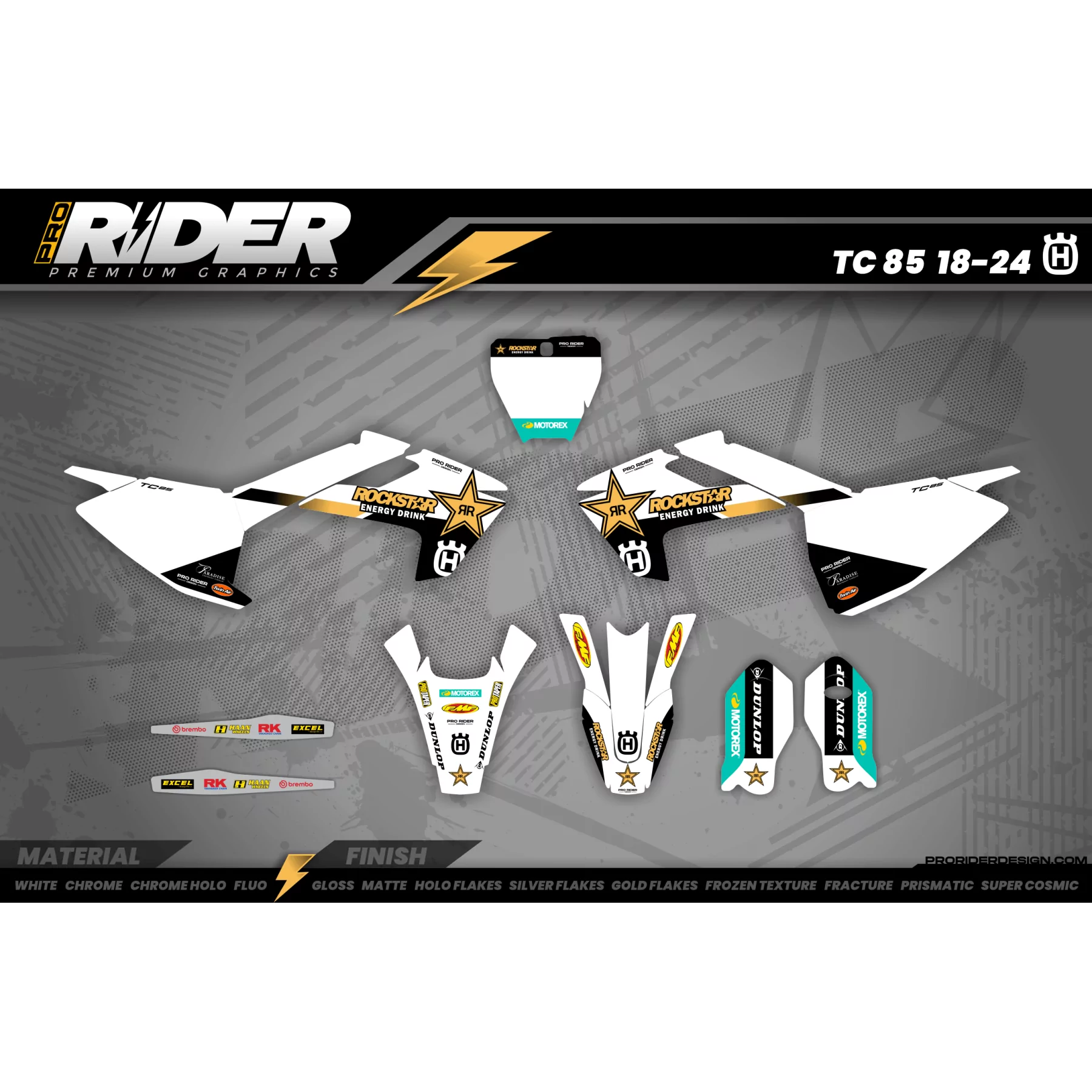 Rockstar Husqvarna Factory Racing TC-FC-TE-FE graphics - GRAPHICS M...